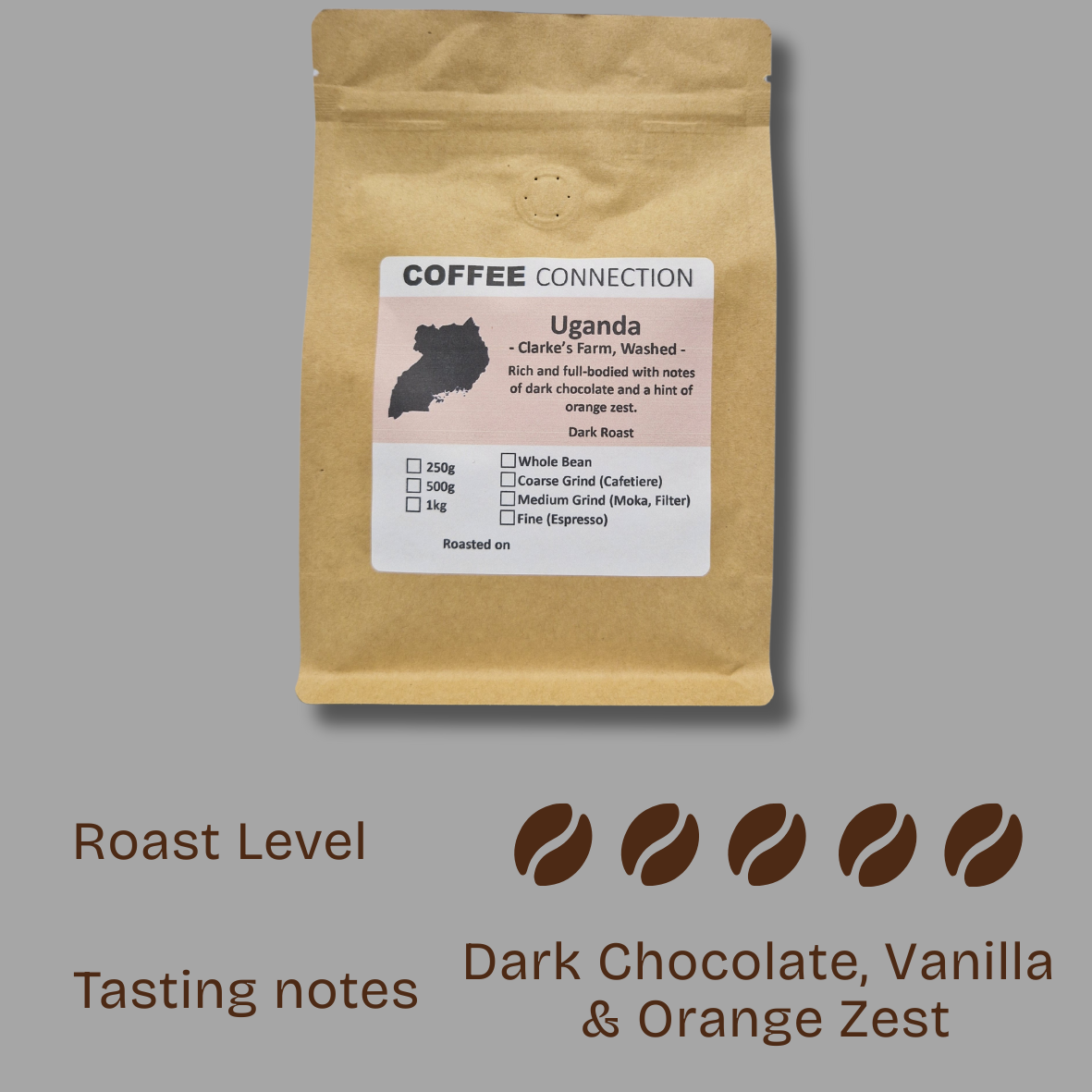 Uganda Clarke's Farm, Washed